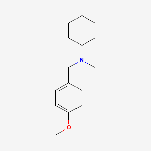 molecular formula C15H23NO B5878345 N-(4-methoxybenzyl)-N-methylcyclohexanamine 