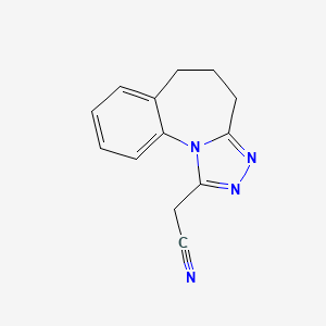 molecular formula C13H12N4 B5878347 5,6-dihydro-4H-[1,2,4]triazolo[4,3-a][1]benzazepin-1-ylacetonitrile 