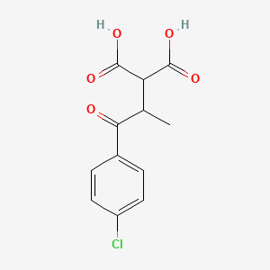 molecular formula C12H11ClO5 B587835 2-[1-(4-Chlorophenyl)-1-oxopropan-2-yl]propanedioic acid CAS No. 147819-14-5
