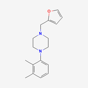 molecular formula C17H22N2O B5878372 1-(2,3-dimethylphenyl)-4-(2-furylmethyl)piperazine 