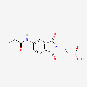 molecular formula C15H16N2O5 B5878378 3-[5-(isobutyrylamino)-1,3-dioxo-1,3-dihydro-2H-isoindol-2-yl]propanoic acid 