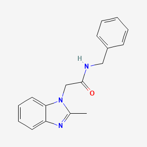 molecular formula C17H17N3O B5878402 N-benzyl-2-(2-methyl-1H-benzimidazol-1-yl)acetamide 