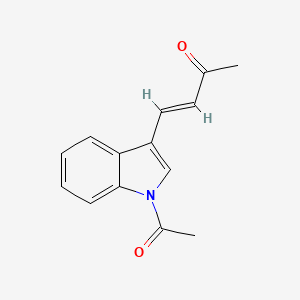 molecular formula C14H13NO2 B5878406 4-(1-acetyl-1H-indol-3-yl)-3-buten-2-one 