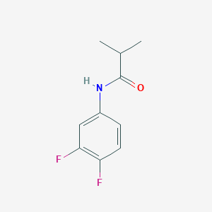 molecular formula C10H11F2NO B5878429 N-(3,4-difluorophenyl)-2-methylpropanamide 