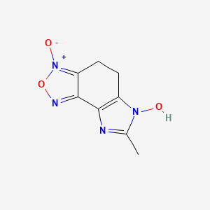 molecular formula C8H8N4O3 B5878434 7-methyl-4,5-dihydro-6H-imidazo[4,5-e][2,1,3]benzoxadiazol-6-ol 3-oxide 