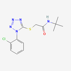 molecular formula C13H16ClN5OS B5878481 N-(tert-butyl)-2-{[1-(2-chlorophenyl)-1H-tetrazol-5-yl]thio}acetamide 