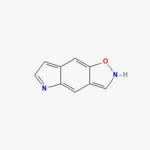 molecular formula C9H6N2O B587850 2H-[1,2]Oxazolo[5,4-F]indole CAS No. 146781-77-3