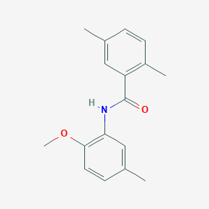 molecular formula C17H19NO2 B5878505 N-(2-methoxy-5-methylphenyl)-2,5-dimethylbenzamide 