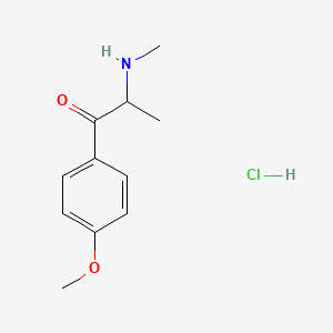 molecular formula C11H16ClNO2 B587853 甲氧苯丙胺盐酸盐 CAS No. 879665-92-6