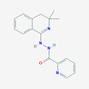 molecular formula C17H18N4O B5878541 N'-(3,3-dimethyl-3,4-dihydro-1-isoquinolinyl)-2-pyridinecarbohydrazide 