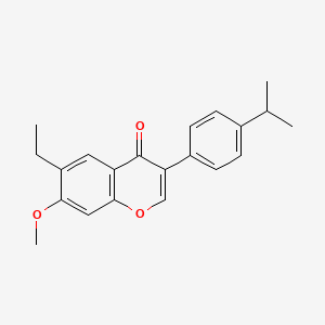 molecular formula C21H22O3 B5878544 6-ethyl-3-(4-isopropylphenyl)-7-methoxy-4H-chromen-4-one 