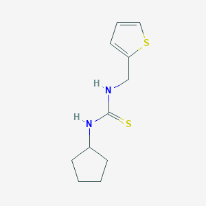 molecular formula C11H16N2S2 B5878556 N-cyclopentyl-N'-(2-thienylmethyl)thiourea 