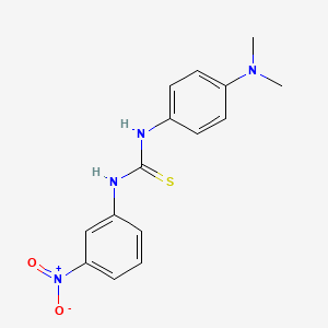molecular formula C15H16N4O2S B5878566 N-[4-(dimethylamino)phenyl]-N'-(3-nitrophenyl)thiourea 