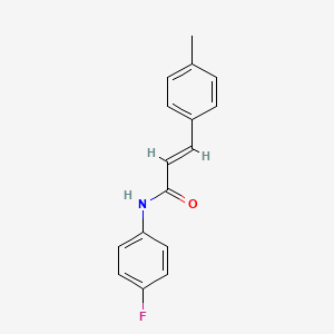 molecular formula C16H14FNO B5878574 N-(4-fluorophenyl)-3-(4-methylphenyl)acrylamide 