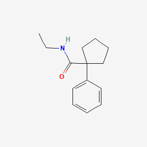 molecular formula C14H19NO B5878584 N-ethyl-1-phenylcyclopentanecarboxamide 