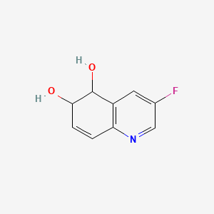 molecular formula C9H8FNO2 B587859 5,6-Quinolinediol, 3-fluoro-5,6-dihydro-, trans- CAS No. 148324-56-5
