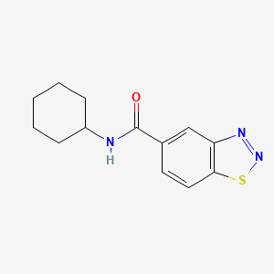 molecular formula C13H15N3OS B5878593 N-cyclohexyl-1,2,3-benzothiadiazole-5-carboxamide 