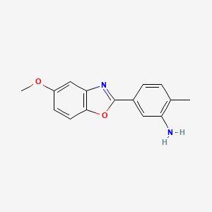 molecular formula C15H14N2O2 B5878595 5-(5-methoxy-1,3-benzoxazol-2-yl)-2-methylaniline 