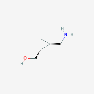 B058786 [(1R,2R)-2-(aminomethyl)cyclopropyl]methanol CAS No. 1221274-33-4