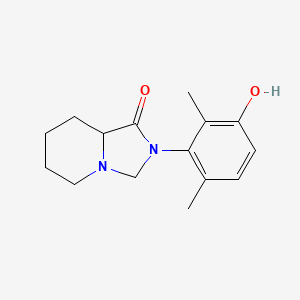 molecular formula C15H20N2O2 B587860 2-(2,6-Dimethyl-3-hydroxyphenyl)-3-oxo-2-azaindolizidine CAS No. 1796881-08-7
