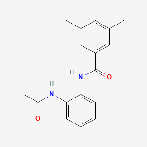 molecular formula C17H18N2O2 B5878605 N-[2-(acetylamino)phenyl]-3,5-dimethylbenzamide 