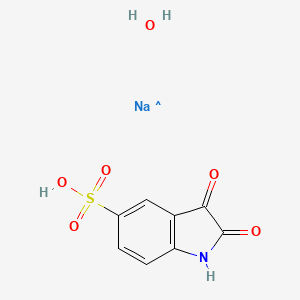 molecular formula C8H7NNaO6S B587870 Isatin-5-sulfonic Acid Monosodium Salt Monohydrate CAS No. 303137-11-3