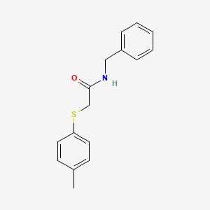 molecular formula C16H17NOS B5878700 N-benzyl-2-[(4-methylphenyl)thio]acetamide 