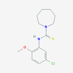 N-(5-chloro-2-methoxyphenyl)-1-azepanecarbothioamide