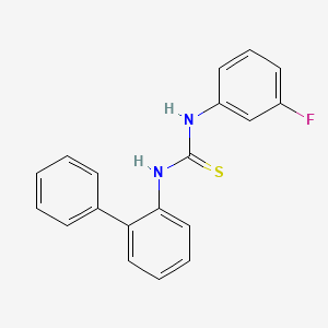 molecular formula C19H15FN2S B5878744 N-2-biphenylyl-N'-(3-fluorophenyl)thiourea 