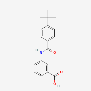 molecular formula C18H19NO3 B5878751 3-[(4-tert-butylbenzoyl)amino]benzoic acid 