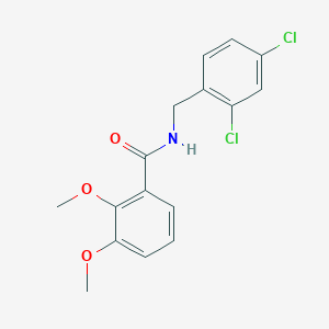 molecular formula C16H15Cl2NO3 B5878765 N-(2,4-dichlorobenzyl)-2,3-dimethoxybenzamide 