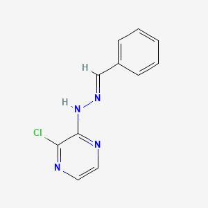 molecular formula C11H9ClN4 B5878779 benzaldehyde (3-chloro-2-pyrazinyl)hydrazone 