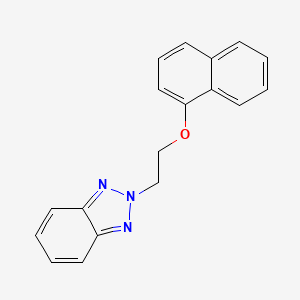 molecular formula C18H15N3O B5878793 2-[2-(1-naphthyloxy)ethyl]-2H-1,2,3-benzotriazole 