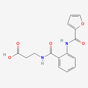 molecular formula C15H14N2O5 B5878823 N-[2-(2-furoylamino)benzoyl]-beta-alanine 