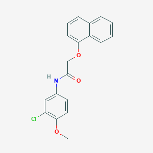 N-(3-chloro-4-methoxyphenyl)-2-(1-naphthyloxy)acetamide