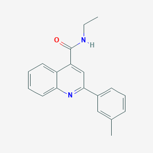 molecular formula C19H18N2O B5878842 N-ethyl-2-(3-methylphenyl)-4-quinolinecarboxamide 