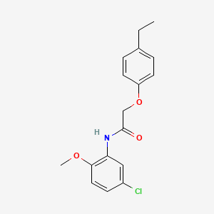 molecular formula C17H18ClNO3 B5878858 N-(5-chloro-2-methoxyphenyl)-2-(4-ethylphenoxy)acetamide 