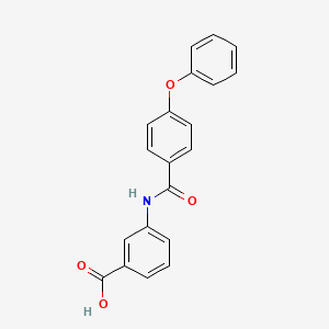 molecular formula C20H15NO4 B5878871 3-[(4-phenoxybenzoyl)amino]benzoic acid 