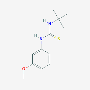molecular formula C12H18N2OS B5878894 N-(tert-butyl)-N'-(3-methoxyphenyl)thiourea 