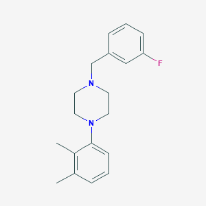 molecular formula C19H23FN2 B5878904 1-(2,3-dimethylphenyl)-4-(3-fluorobenzyl)piperazine 