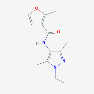 molecular formula C13H17N3O2 B5878924 N-(1-ethyl-3,5-dimethyl-1H-pyrazol-4-yl)-2-methyl-3-furamide 