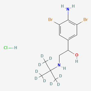 molecular formula C12H19Br2ClN2O B587894 Brombuterol-d9 Hydrochloride CAS No. 1353867-94-3
