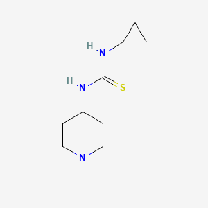 molecular formula C10H19N3S B5878948 N-cyclopropyl-N'-(1-methyl-4-piperidinyl)thiourea 