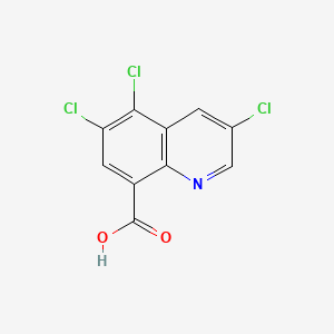 molecular formula C10H4Cl3NO2 B587895 3,5,6-三氯喹啉-8-羧酸 CAS No. 1391053-30-7
