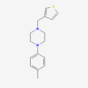 molecular formula C16H20N2S B5878960 1-(4-methylphenyl)-4-(3-thienylmethyl)piperazine 