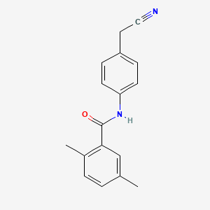 molecular formula C17H16N2O B5878971 N-[4-(cyanomethyl)phenyl]-2,5-dimethylbenzamide 