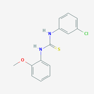 molecular formula C14H13ClN2OS B5878980 N-(3-chlorophenyl)-N'-(2-methoxyphenyl)thiourea 