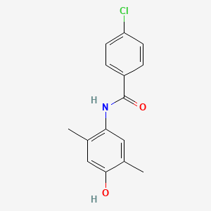 molecular formula C15H14ClNO2 B5878981 4-chloro-N-(4-hydroxy-2,5-dimethylphenyl)benzamide 