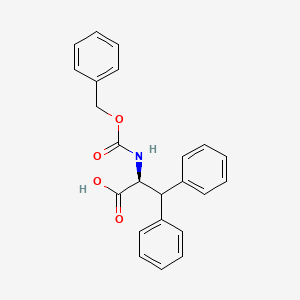 molecular formula C23H21NO4 B587899 N-Cbz-beta-phenyl-L-phenylalanine CAS No. 149597-96-6