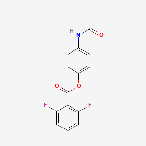 molecular formula C15H11F2NO3 B5878994 4-(acetylamino)phenyl 2,6-difluorobenzoate CAS No. 5363-88-2